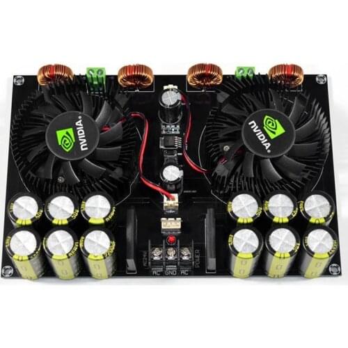 Tda8954Th Audio Digital Power Amplifier Board 420Wx2 High Power Two Channel With Fan Amplificador For 4-8Ohm Speaker