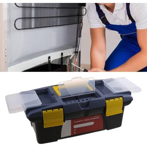 Portable Plastic Hardware Toolbox Household Multifunction Maintenance Toolbox Car Storage Box Anti-fall Box Tool Case