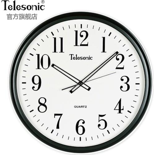 Simple Modern Large Wall Clock Living Room Minimalist Creative Mute Clock Wall Quartz Bedroom Round Classic Duvar Saati AA50ZB