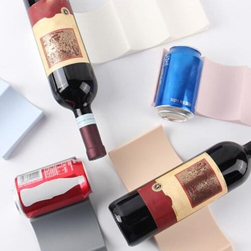 Stackable Beverage Holder Soda Can Chanpagne Bottle Organizer Plastic for Home Use B99