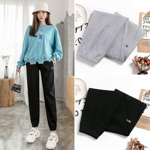 1031# Maternity Pants Spring Autumn Casual Pants Loose Casual Comfy Belly Support Pants Elastic Waist Maternity Trousers