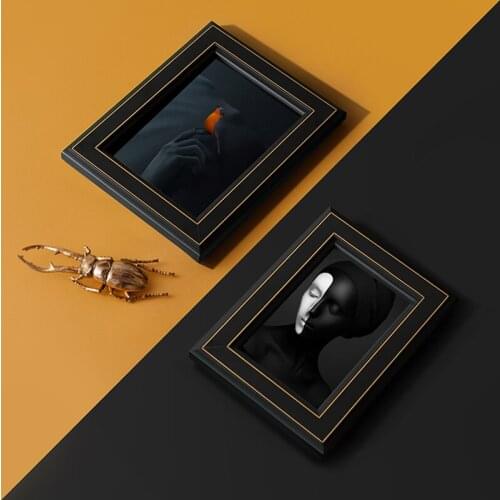 Light Luxury Style Solid Wood Photo Frame Soft Decoration Window Decoration Home Decoration