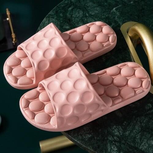 Bathroom slippers womens soft-soled bath anti-slip home mens home plastic massage slippers shoes for men designer slippers