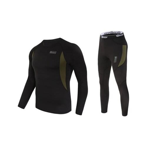 Thermal Underwear Set Stretch Fleece Outdoor Sports Cycling Clothes Quick-drying Tight-fitting Wicking Cycling