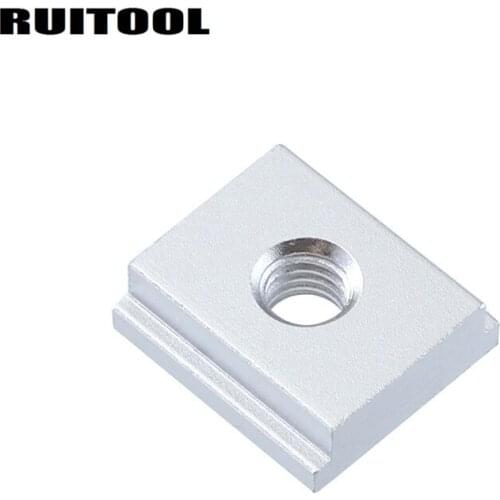 Ruitool M8 Miter Track Stop T Nut Aluminum Alloy Square T Slot Suitable Standard T-track For Miter Saw Miter Track Stop T track
