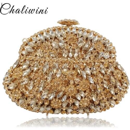 Lady Floral Colorful Diamond Women Clutch Wedding Evening Bag Handbag Toiletry And Purse Shoulder Bag Party Crossbody Bags