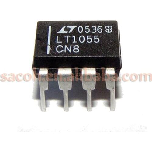 10PCS/lot New OriginaI LT1055CN8 LT1055 or LT1056CN8 or LT1055S8 or LT1056S8 PDIP-8 JFET Input Operational Amplifiers