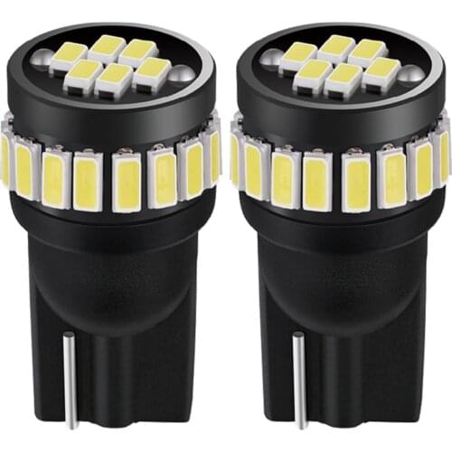 2Pcs T10 Led Canbus W5W Led Bulbs 168 194 6000K White Signal Lamp Dome Reading License Plate Light Car Interior Lights Auto 12V