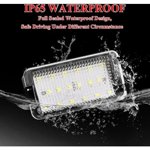 2PCS LED License Plate Lights Tail Number Lamps Error Free For Seat Ibiza 6L ab for Seat Altea CORDOBA/LEON/Toledo III 2004-2009