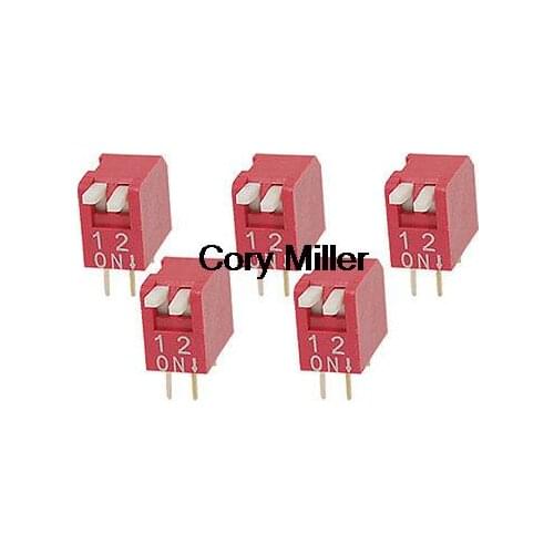 4 Pin 2 Ways Side Piano DIP Switch 2.54mm Pitch