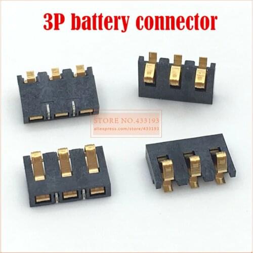 5PCS New 3Pin Inner Battery Connector Holder Clip Contact replacement for mobile phones common use high quality