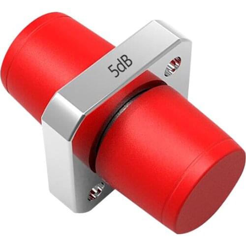5 PCS FC/UPC Fiber Attenuator 1dB -15dB Flange Attenuator Fiber Connector Butt FC Coupler Flange Head Optical Fiber Adapter