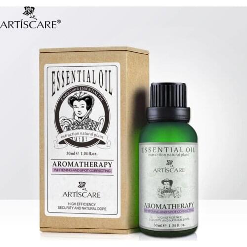 ARTISCARE 100% Natural Essential Oil 30ml Whitening Face and Anti Spot Massage Oil facial Brighten Skin Care aromatherapy SPA