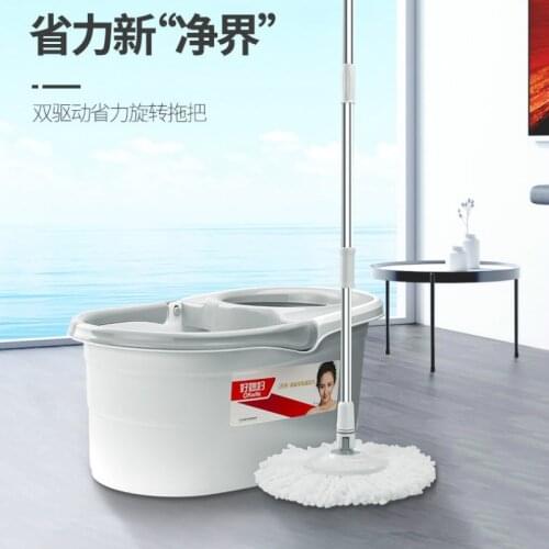 Touchless Spin Mop Head Bucket Microfiber Kitchen Dust Mop Tile Tools Flooring Mopa Limpieza Suelo Cleaning Tools DE50TB