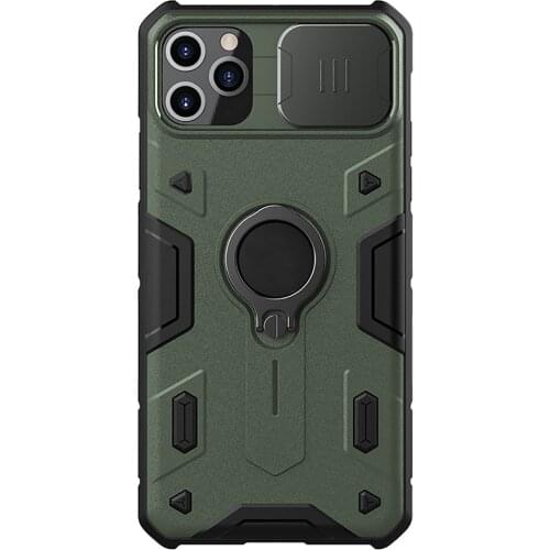 Phone Case for iPhone 11 Pro Max Phone Accessories Shockproof Protective Bumper Shell Camera Shield Cover with Ring Kickstand