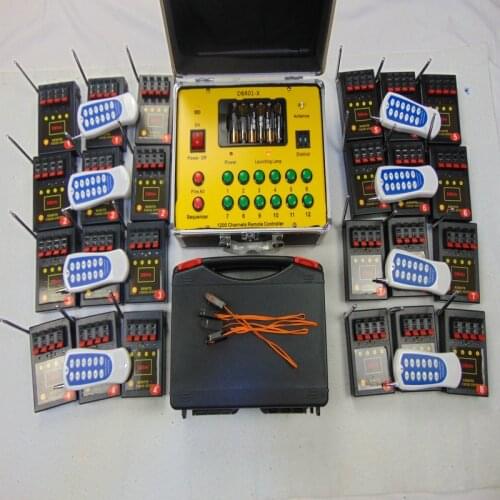 DB01R-96 96 cues waist type remote control fireworks stage Display electric wire 12V smart switch wedding equipment