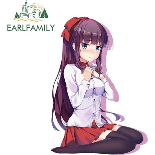 EARLFAMILY 13cm x 12.7cm for Yukiyaii Vinyl Car Stickers Windshield Decoration Motorcycle Helmet Scratch-proof Window Decal