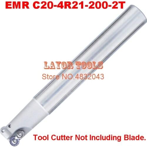 EMR C20-4R21-200-2T R4 indexable End Mill,Milling tool,R4 Toroidal Cutter For Mill Machine,200mm Length, RPMT0802MO Mill Cutter