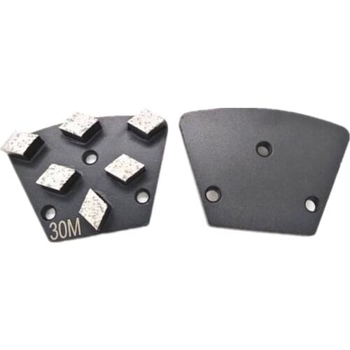 HT Diamond Concrete Tools Six Rhombus Segments Diamond Abrasive Disc Floor Metal Grinding Shoes for ASL Grinder 12PCS