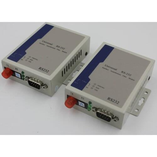Jyttek RS232 Data Optical Extenders Transmitter Receiver FC Singlemode fiber optic 20Km