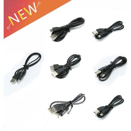 Adapter Connector Cable USB Port To DC 5.5 x 2.1mm Female Micro USB 2.5 x 1/3.5 x 1.35 mm DC Barrel Jack Power Cable Connectors