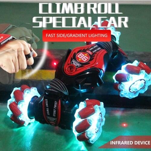 NEW Remote Control RC Car 4WD High Speed Climbing Double-Sided Driving 2.4G radio-controlled Stunt Cars Drift Toys for Children