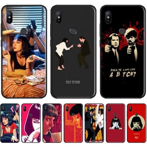 Pulp Fiction Phone Cases For Xiaomi Redmi 7 9t 9se k20 mi8 max3 lite 9 note 8 9s 10 pro Soft Silicone Shell Cover Funda capa