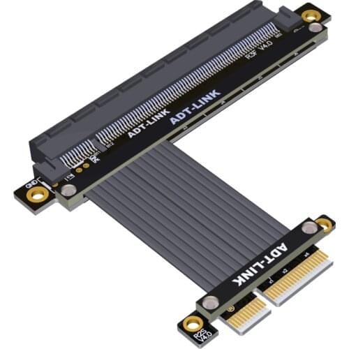 PCIE 4.0 X4 To X16 Riser Extension Cable PCI-e 4X To 16X Extender Adapter Expansion for RTX3090 RX6800xt 4.0 Graphics Card