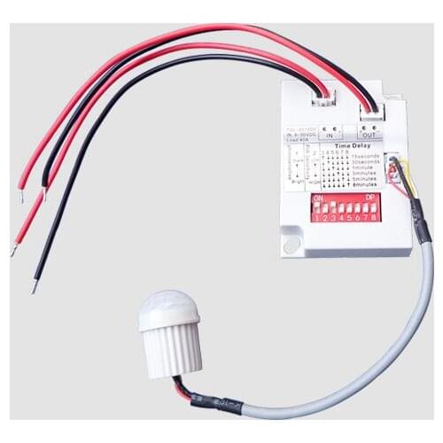 12V 24V 7-10M PIR Motion Sensor Switch IR Infrared Human Body Induction Sensor Detector Switch for LED Light Corridor Aisle Home