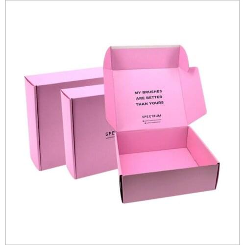 1000pcs gift box holiday party exquisite packaging box wig storage corrugated box support customized size and logo