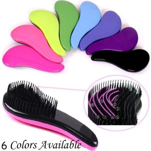 Candy Color 15CM Hair Brush Comb Charming Hair Massage Comb Styling Beauty Styling Hair Care Comb Shower Massager Detangle Brush