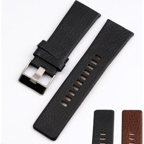 Strong Flexibility Genuine Calf Hide Leather Watchbands Watch Strap DZ7312|DZ4323|DZ7257 Womens And Mens 24 27 28MM