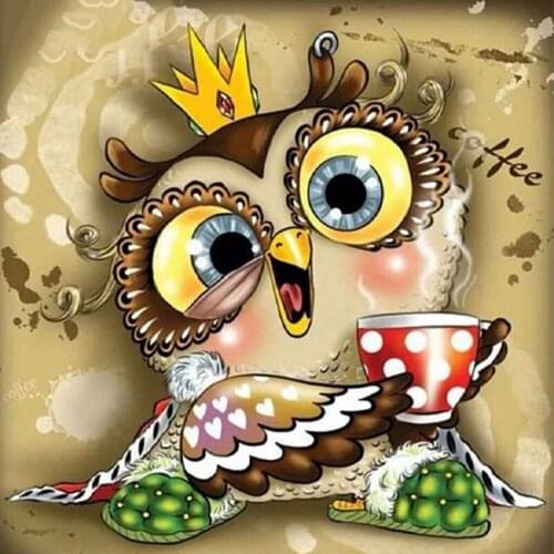 SHAYI Animals 5D Diamond Painting Full Square/Round Drill Animal Cartoon Owl Embroidery Cross Stitch Home Decor Painting