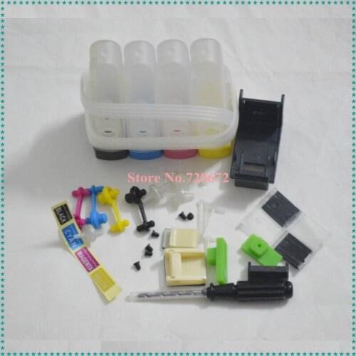 Continuous Ink Supply System Universal 4Color CISS kit with accessaries ink tank for HP60 inkjet printers