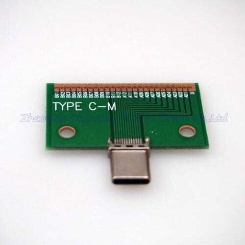 10pcs USB3.1 TYPE C male connector test board