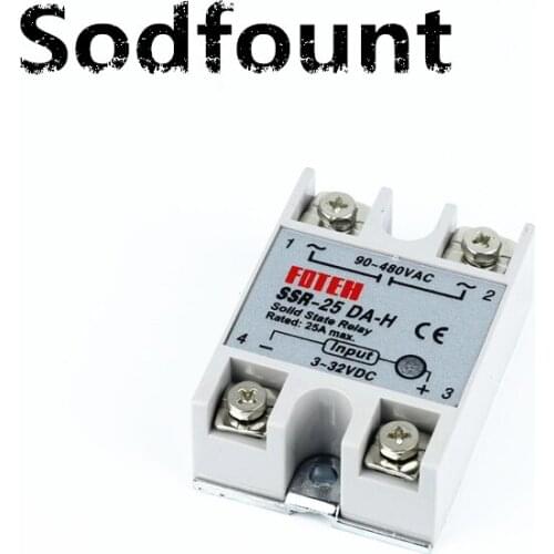 Solid state relay SSR-25DA-H 25A SSR 25DA H DC TO AC relay solid state Resistance Regulator