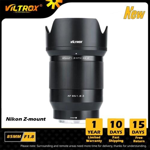 VILTROX 85mm F1.8 Mark II STM AF Fixed focus Lens Auto Focus Portrait Prime Lens for Camera Nikon Z-mount Z5 Z50 Z6 Mark II Z7