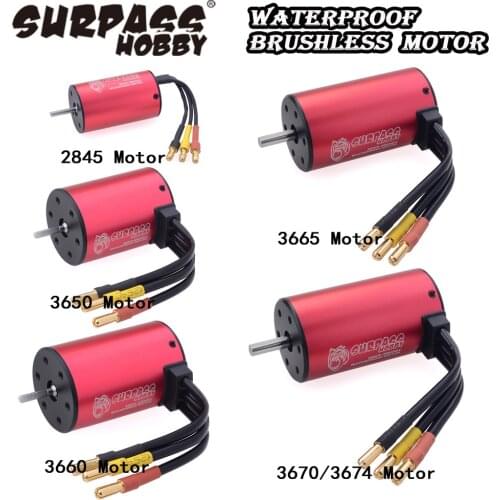 Surpass Hobby KK 3650 3660 3665 3670 3674 Waterproof Brushless Motor for 1/8 1/10 2S 3S RC Car Drift Racing Off-Road Truck
