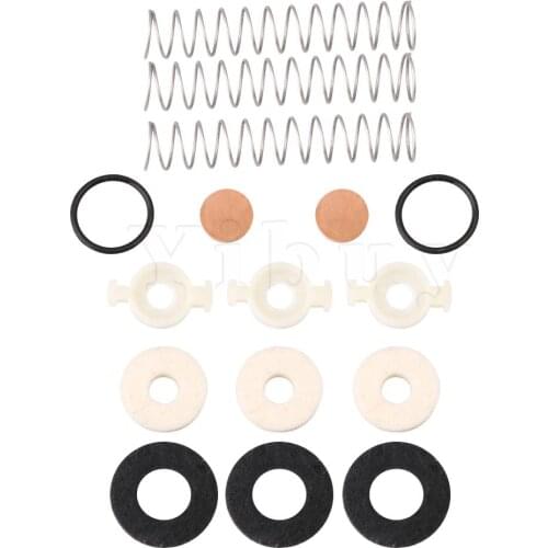 Yibuy Trumpet Valve Piston Guide Valve Spring with Felt Pad Kit 16pcs