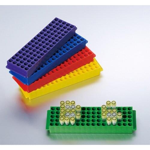 1PC Lab 80holes Plastic 0.2ml / 1.5ml / 2ml Double Side Reversible Different Holes Pipe Holder Centrifuge Tube Rack