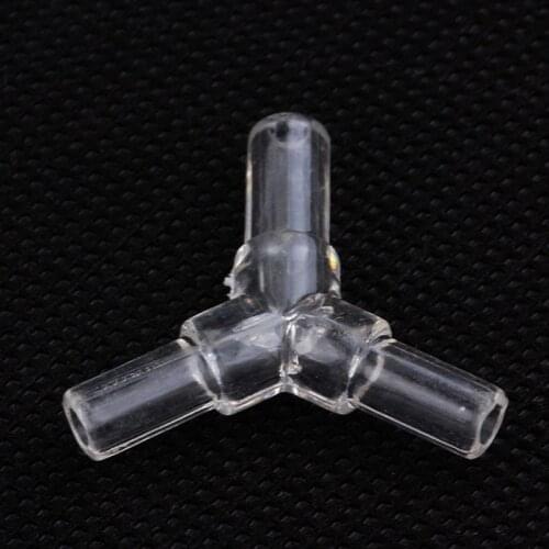 10pcs/lot 4mmYShaped Plastic Connector 3 ways Aquarium Fish Tank Air Pump Connector Control Valve Air PipeTube acessorios
