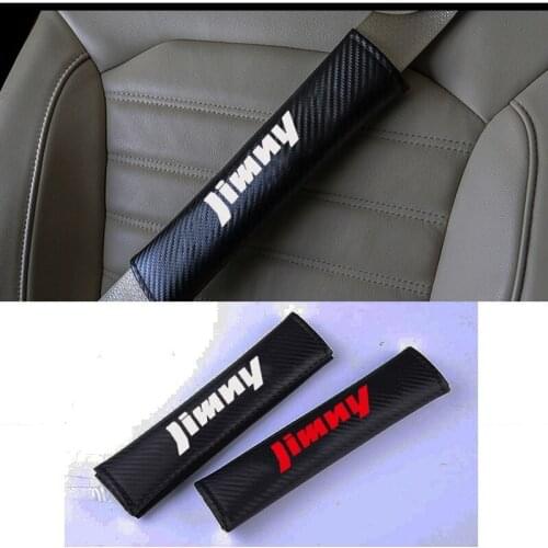 2pcs PU Fashion Car Seat Belt Cover Car Seat belt shoulder Pads for Suzuki jimny
