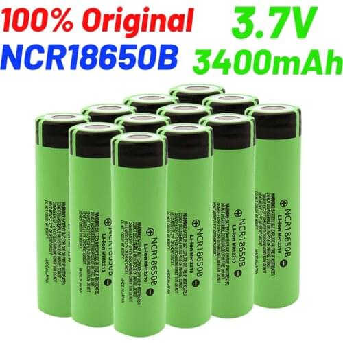 2021 New Original NCR18650B 3.7v 3400mah 18650 Lithium Rechargeable Battery For Flashlight batteries