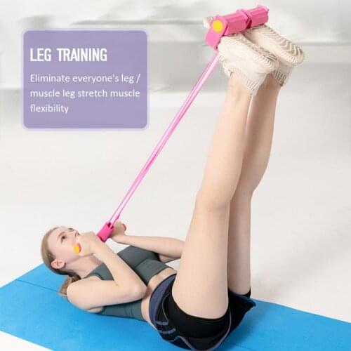 4 Resistance Bands Fitness Elastic Pull Ropes Exerciser Rower Belly Home Gym Sport Elastic Bands For Workout Fitness Equipment