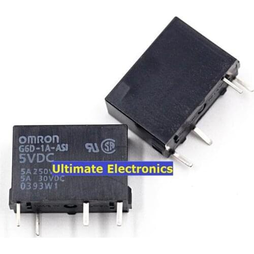 5pcs G6D-1A-ASI-5VDC G6D-1A-ASI-DC5V relay