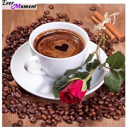 5D Coffee Cup Pattern Diamond Embroidery Needlework Diamond Painting Cross Stitch Full Rhinestone Paintings Decoration ASF007