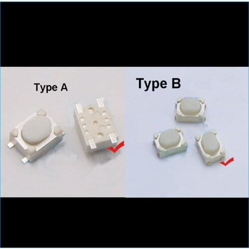 20pcs 4.2x3.2x2.5mm Car key Remote Control Tact Push Button Switch Micro Switch 2 Types Car remote control switch 3*4*2.5mm
