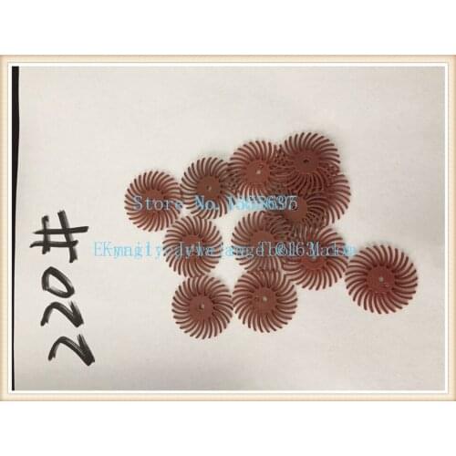 Diy Free Shipping jewelry making Red Color Grit 220# 1" Jewelry Polishing Tools 3M Brushes Radial Discs 1000pcs/lot