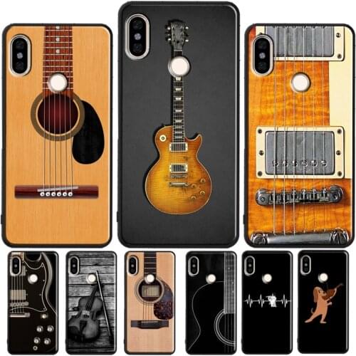 Musical Violin Guitar Case For Xiaomi Redmi Note 9 Pro 9S 8T 8 Pro Note 10 Pro Coque For Redmi 9T 9 9A 9C 8A 7A