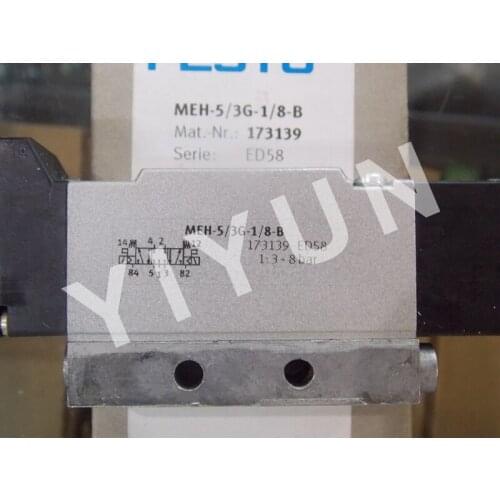 MEH-5/3G-1/8-S-B 173142 MEH-5/3G-1/8-B 173139 MEH-5/2-1/8-P-I-B 173404 FESTO Solenoid valve Pneumatic components